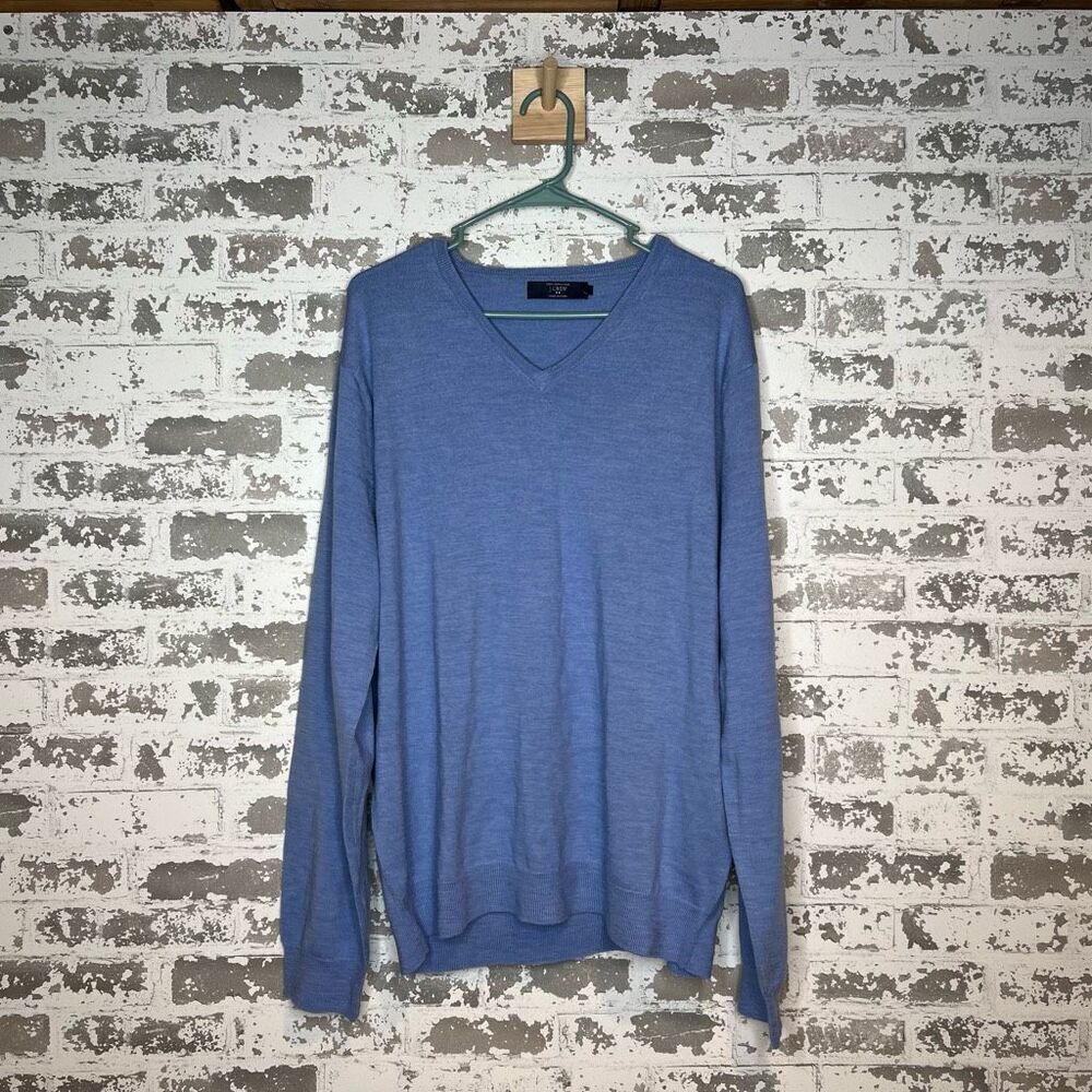 J crew long sleeve v neck dress sweater